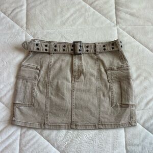 Cargo mini skirt